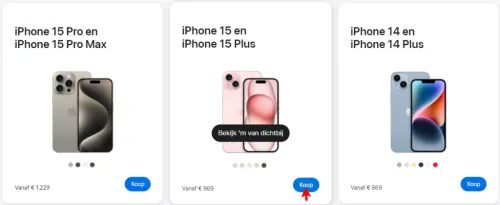 apple button CRO