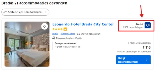 booking.com CRO
