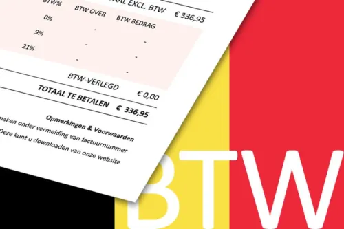 Voorbeeld van BTW in Belgi&euml;